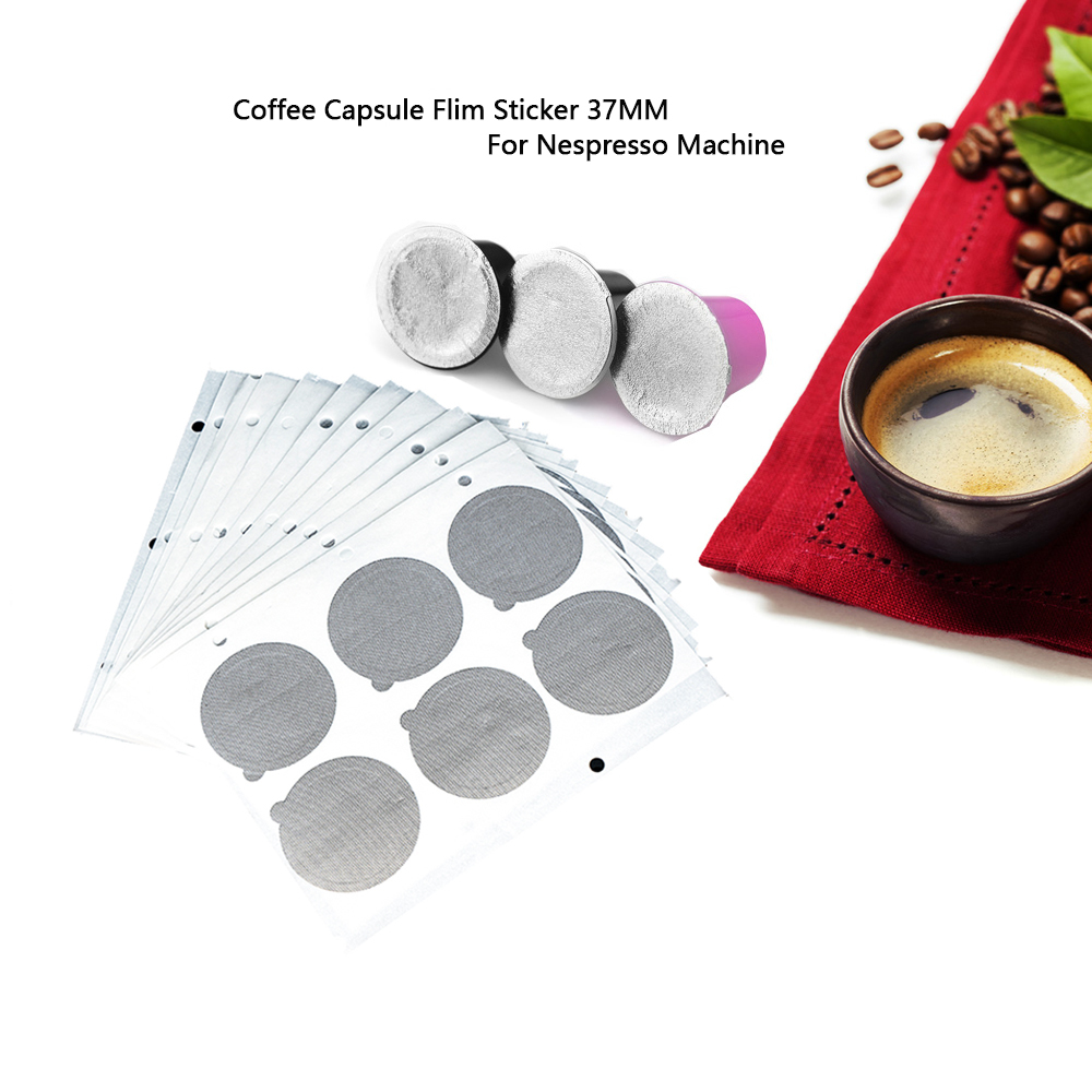 Coffee Vending Equipment - Hervulbare Nespresso Capsule Flim Sticker Bijvullen