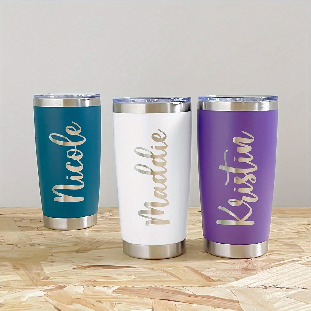 Coffee Equipment Names - Gepersonaliseerde 20oz RVS Tumbler met Naam,