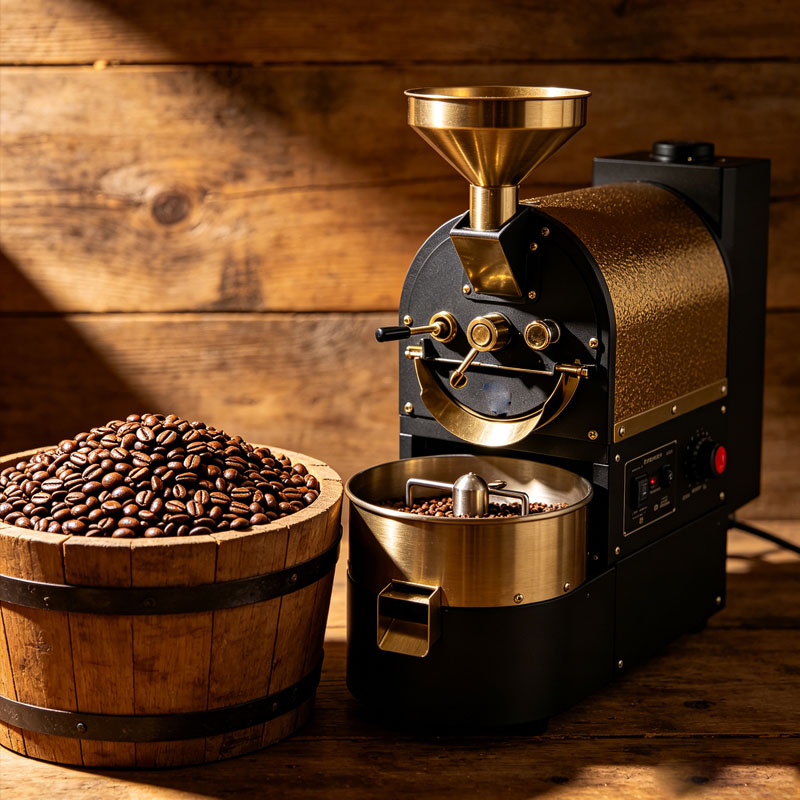 Coffee Equipment For Coffee Shop - Drum koffiebrander, commerciële koffiebonenrooster voor koffiezaak,