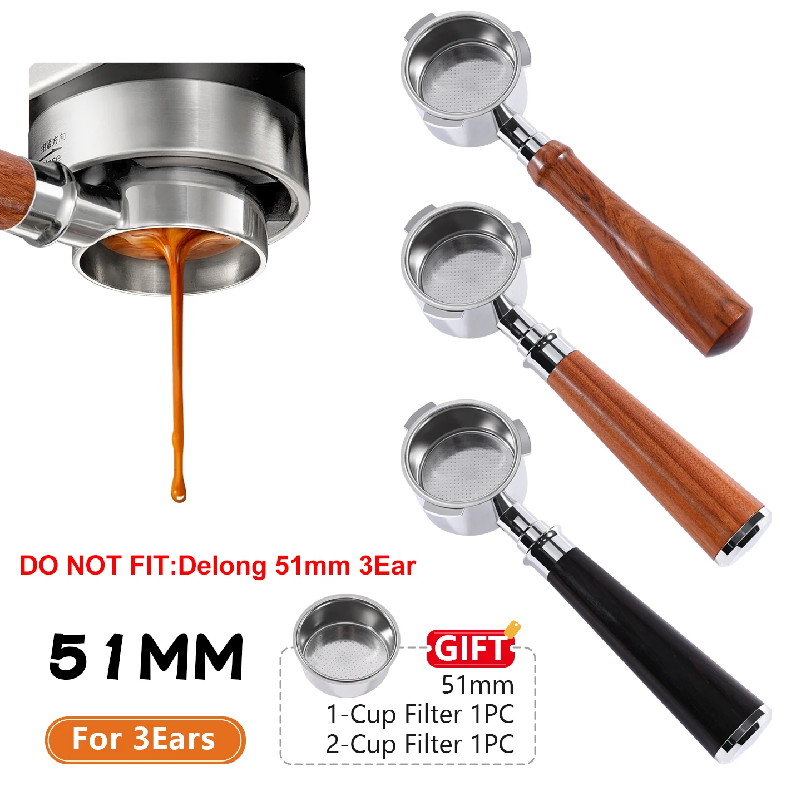Coffee Vending Equipment - Koffie Bodemloze Filterhouder 51mm Voor Homix