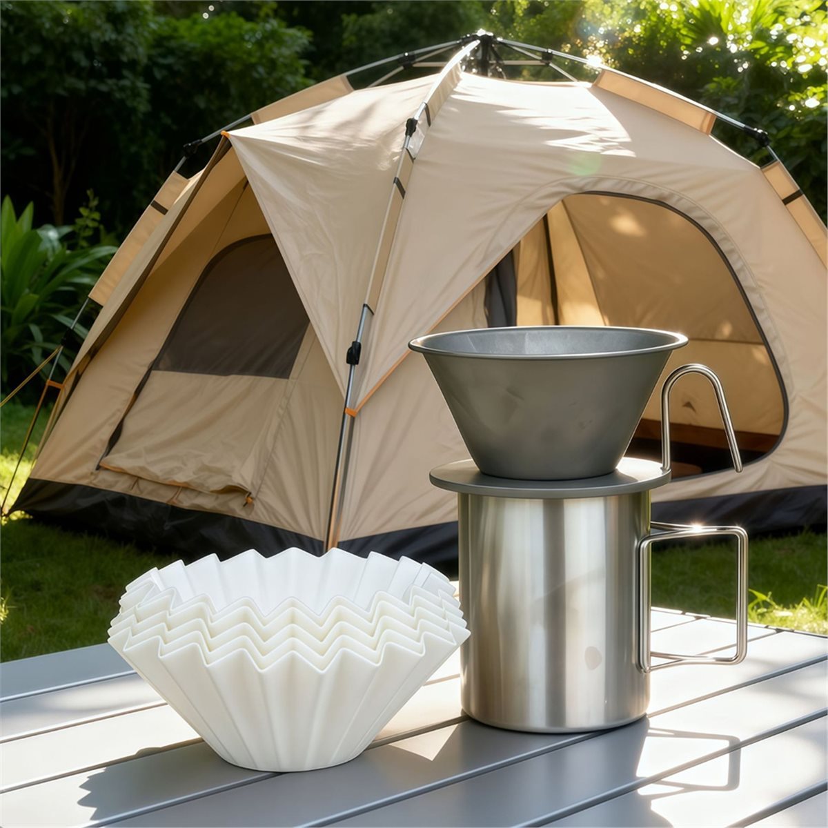 Coffee Equipment Filter - Koffiefilterbeker van puur titanium, handgebrouwen koffiefilter,