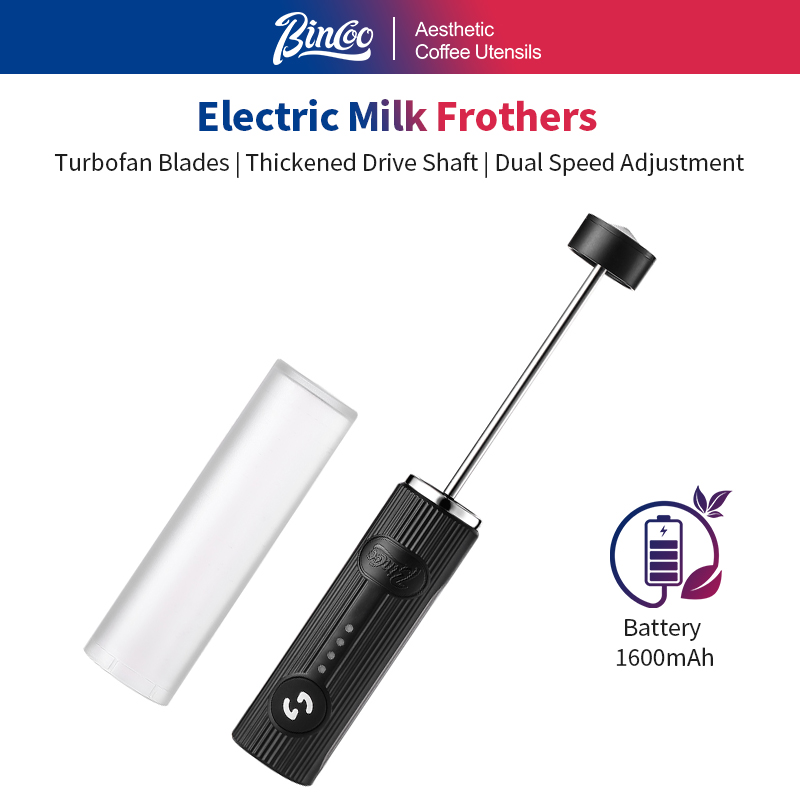 Milk Steaming Pitcher - BINCOO Elektrische koffieopschuimer USB oplaadbaar 2