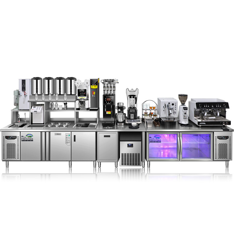 Coffee Equipment For Coffee Shop - Complete set apparatuur voor melktheezaak, inclusief