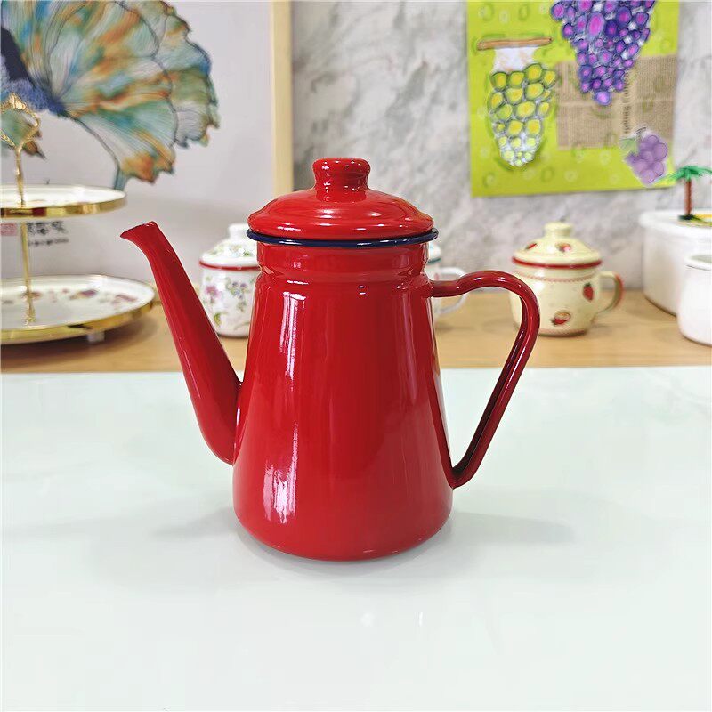 Emaille 1.1L Koffiepot Oliepot - Milk Steaming Pitcher recensie en prijs