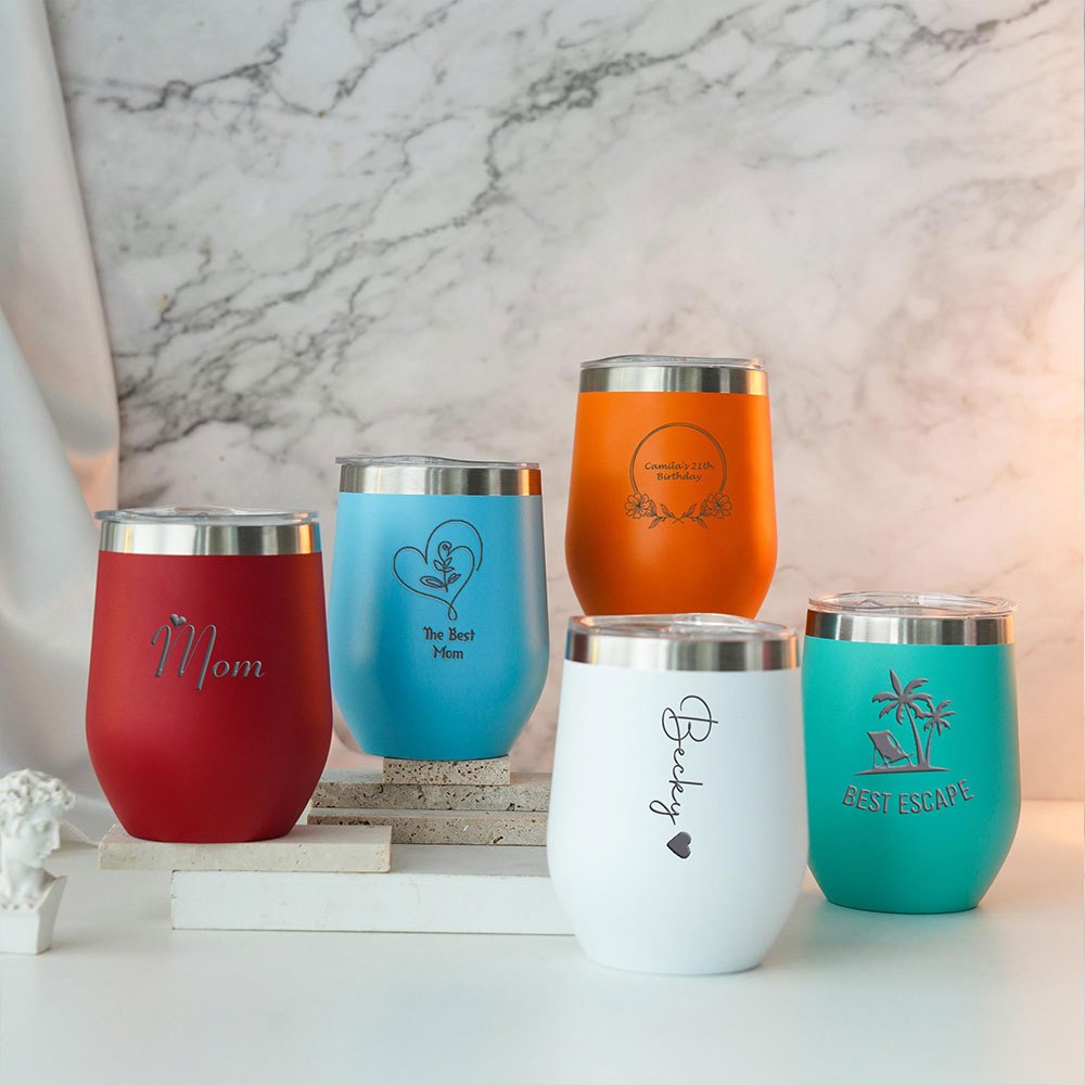 Gepersonaliseerde RVS Wijnbeke - Coffee Equipment Names recensie en prijs