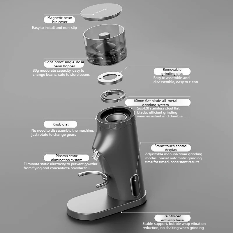 Gemilai 9010C 220V 150W Elektr - Coffee Grinder Burr Flat recensie en prijs