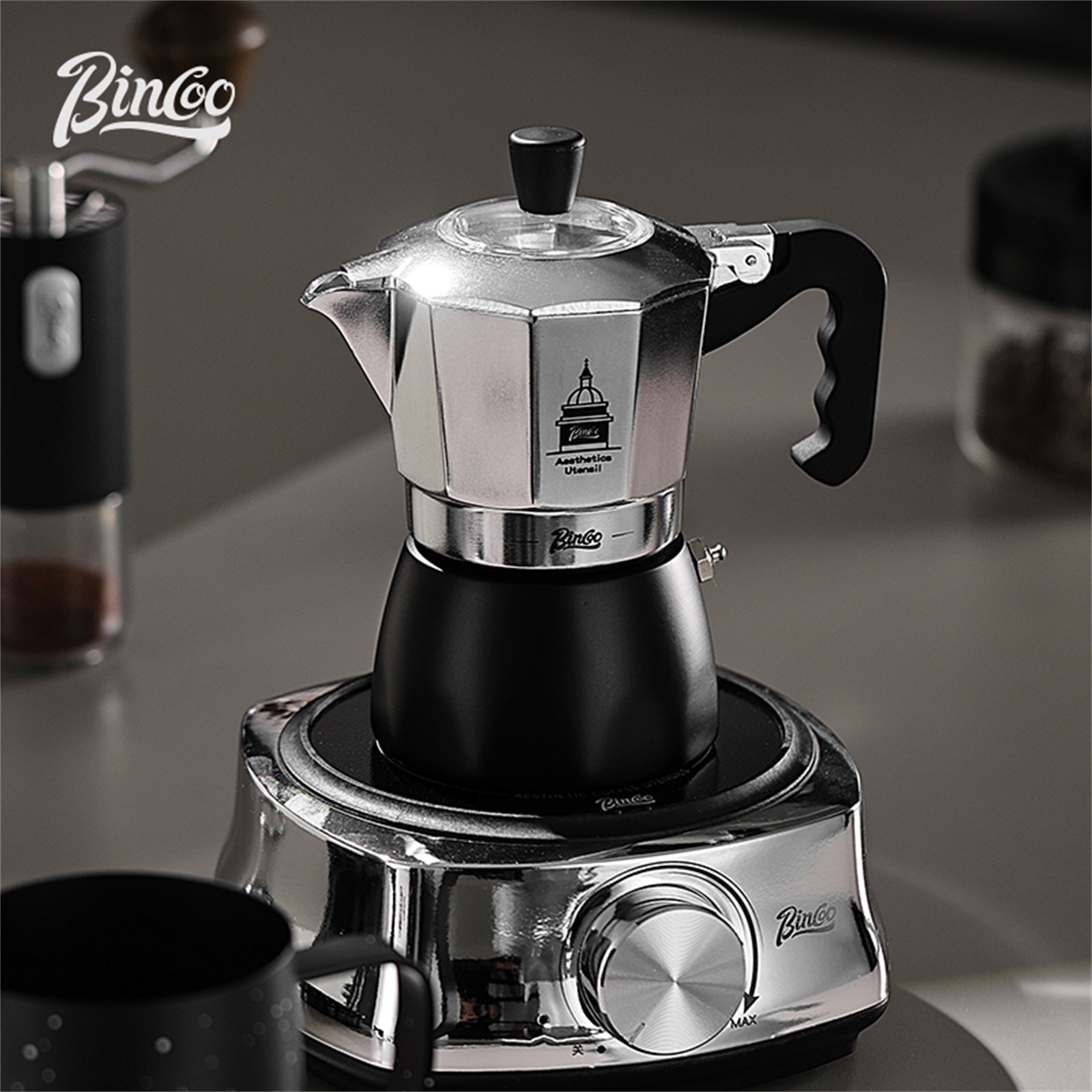 BINCOO Moka Pot met dubbele kl - Coffee Vending Equipment recensie en prijs