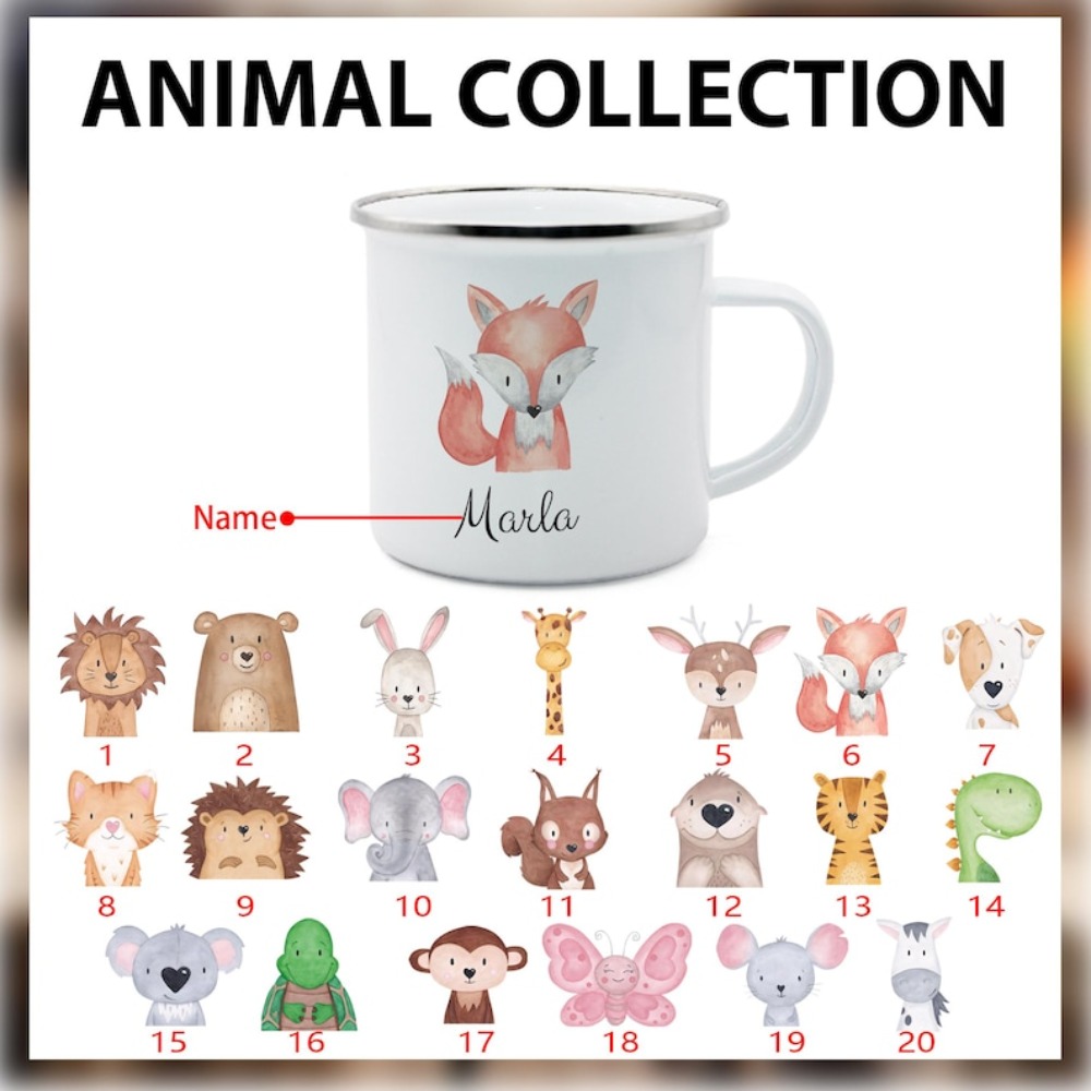 Aangepaste dierenfiguur met na - Coffee Equipment Names recensie en prijs