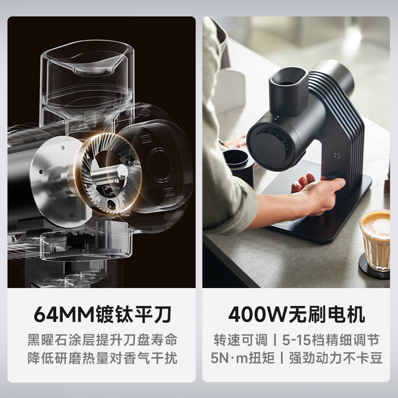 E6 Professionele Koffiemaler - - Coffee Grinder Burr Flat recensie en prijs