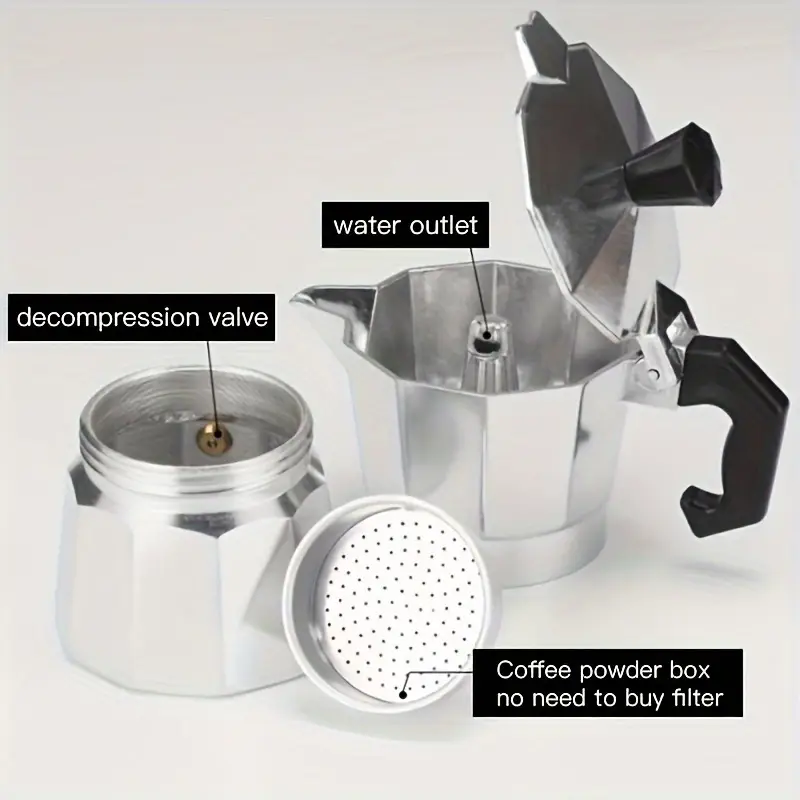 Klassieke aluminium moka pot 5 - Coffee Vending Equipment recensie en prijs