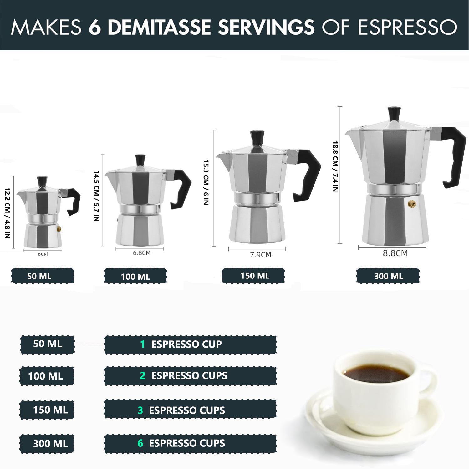 Klassieke aluminium moka pot 5 - Coffee Vending Equipment recensie en prijs