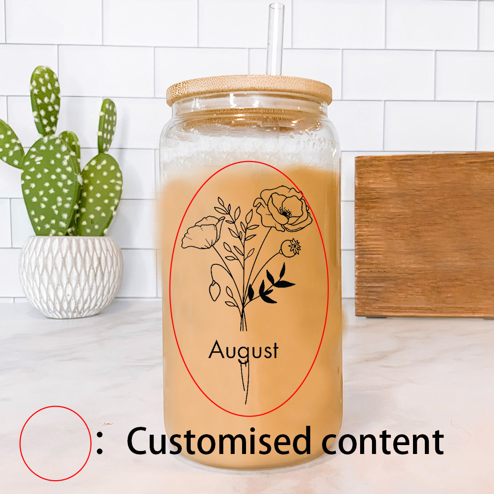 Op maat gemaakte glazen beker  - Coffee Equipment Names recensie en prijs