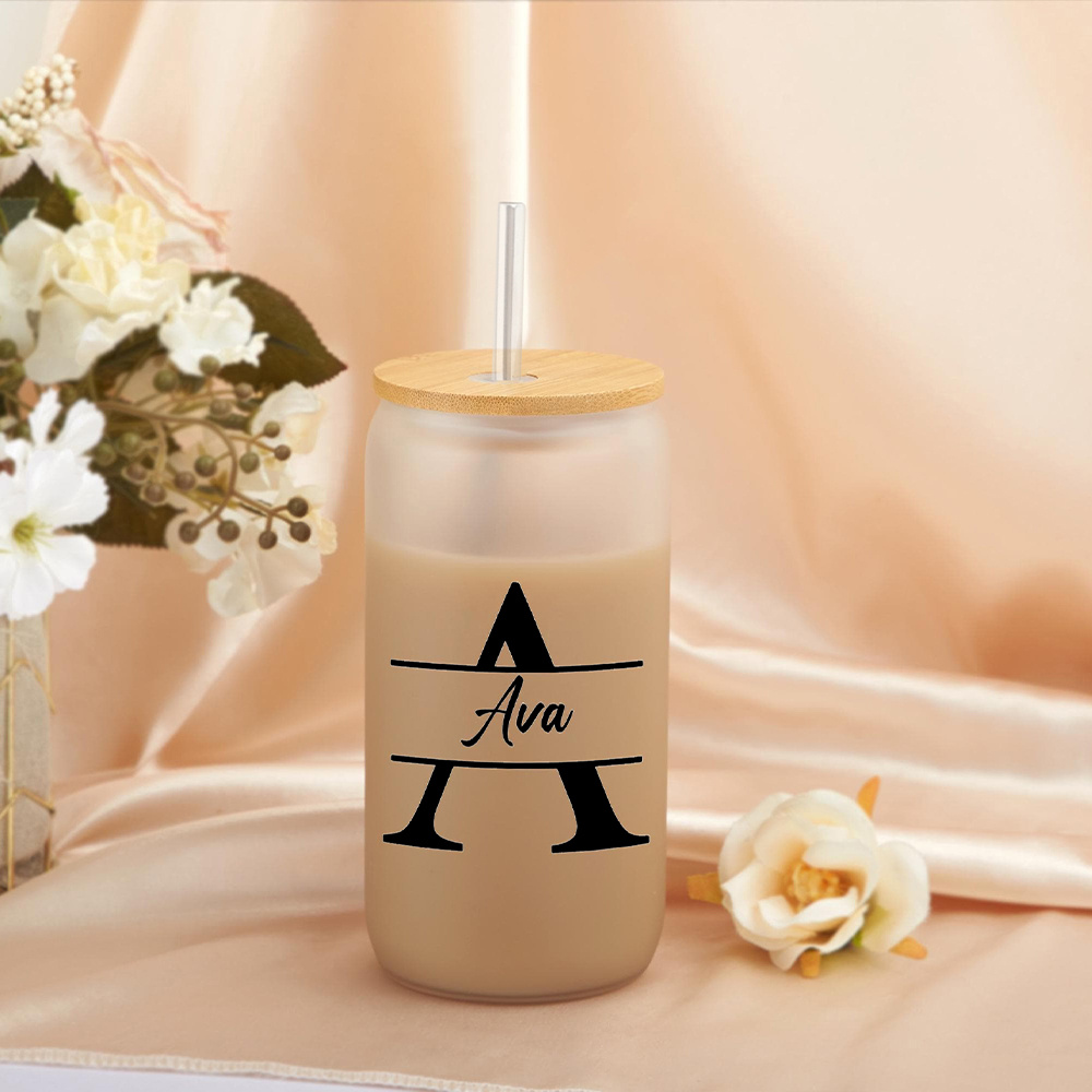 Gepersonaliseerde glazen beker - Coffee Equipment Names recensie en prijs