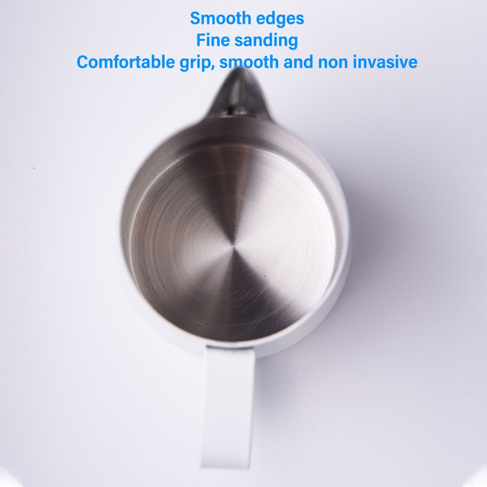 Melkschuimkan met een inhoud v - Milk Steaming Pitcher recensie en prijs