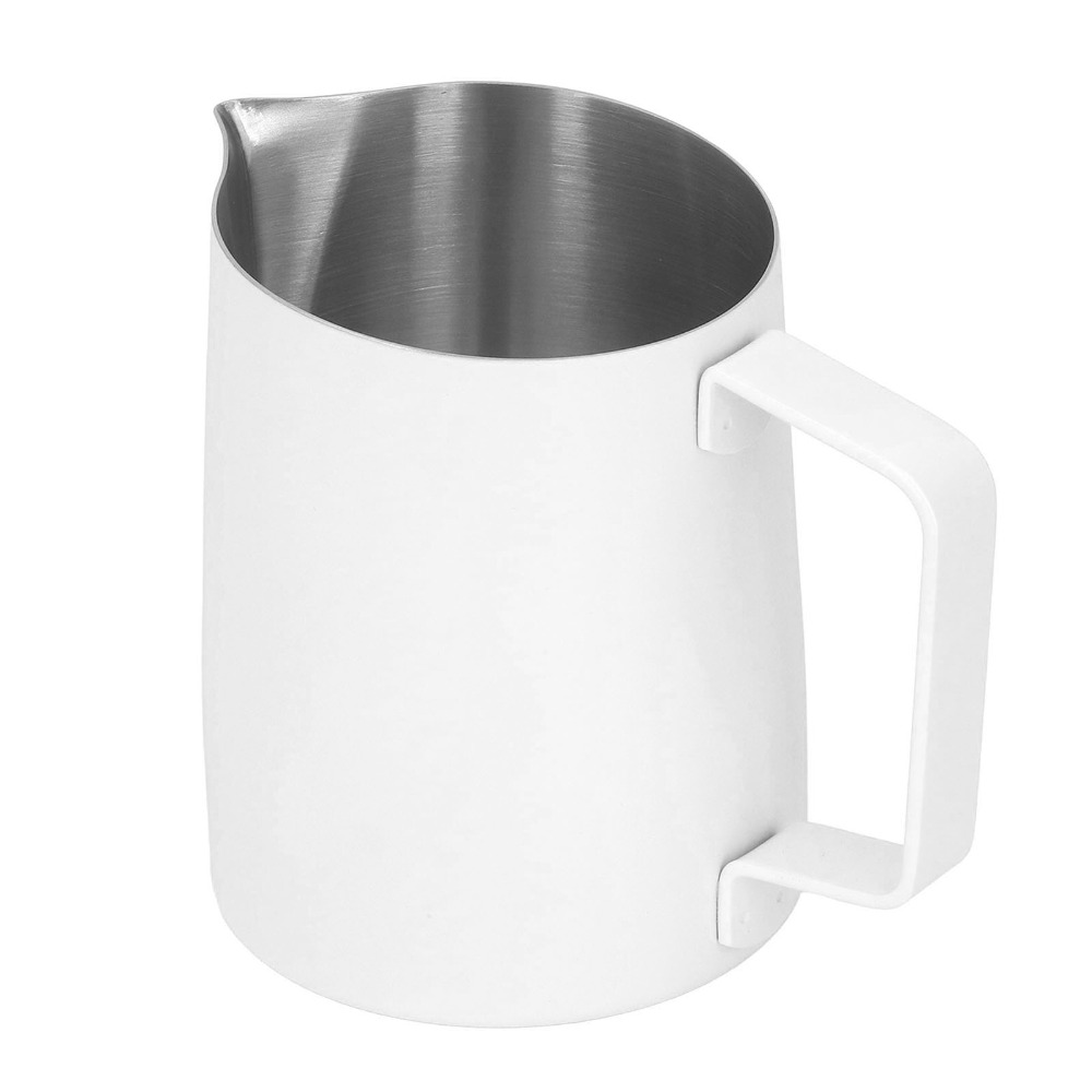Melkschuimkan met een inhoud v - Milk Steaming Pitcher recensie en prijs